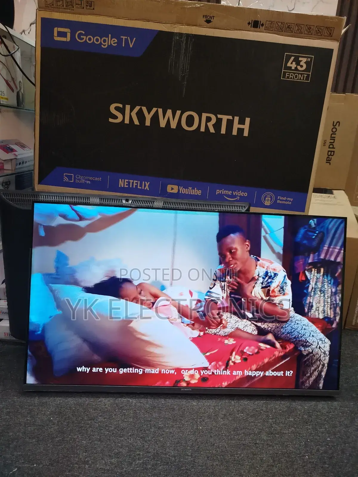 Skyworth 43′′ 43e5500g Google Frameless Tv