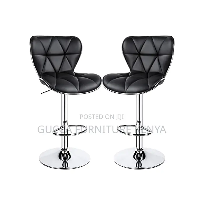 Home Chairs:Height Adjustable Pu Leather Padded Barstool