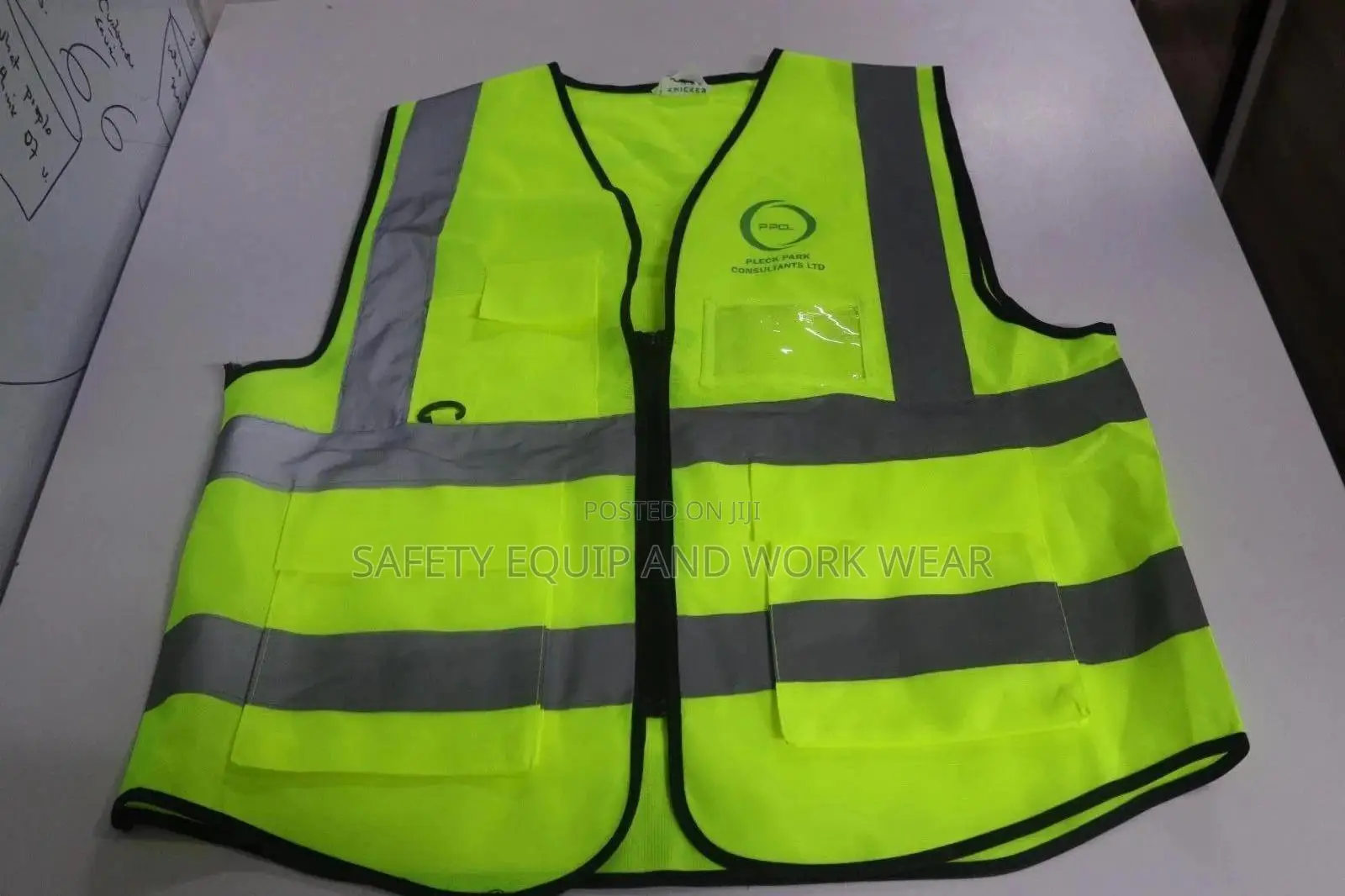 Executive Reflector Vest-branded Light Green