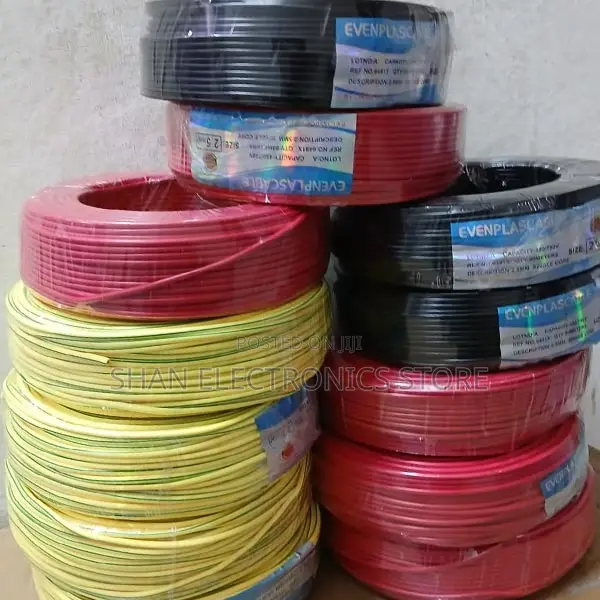 .Core Copper Cable 2.5 Sq Mm Wire (Black), Roll Length: 90 M
