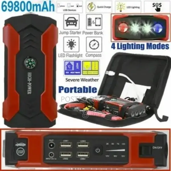 High-Performance Vehicle Jump Starter – Compact Design