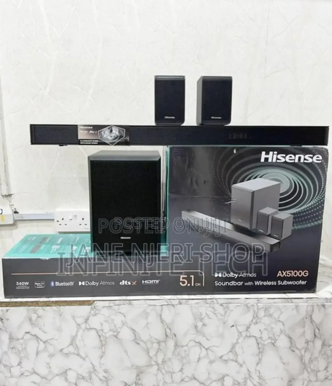 Hisense Home Cinema Soundbar System, 5.1ch H5100g/Hs