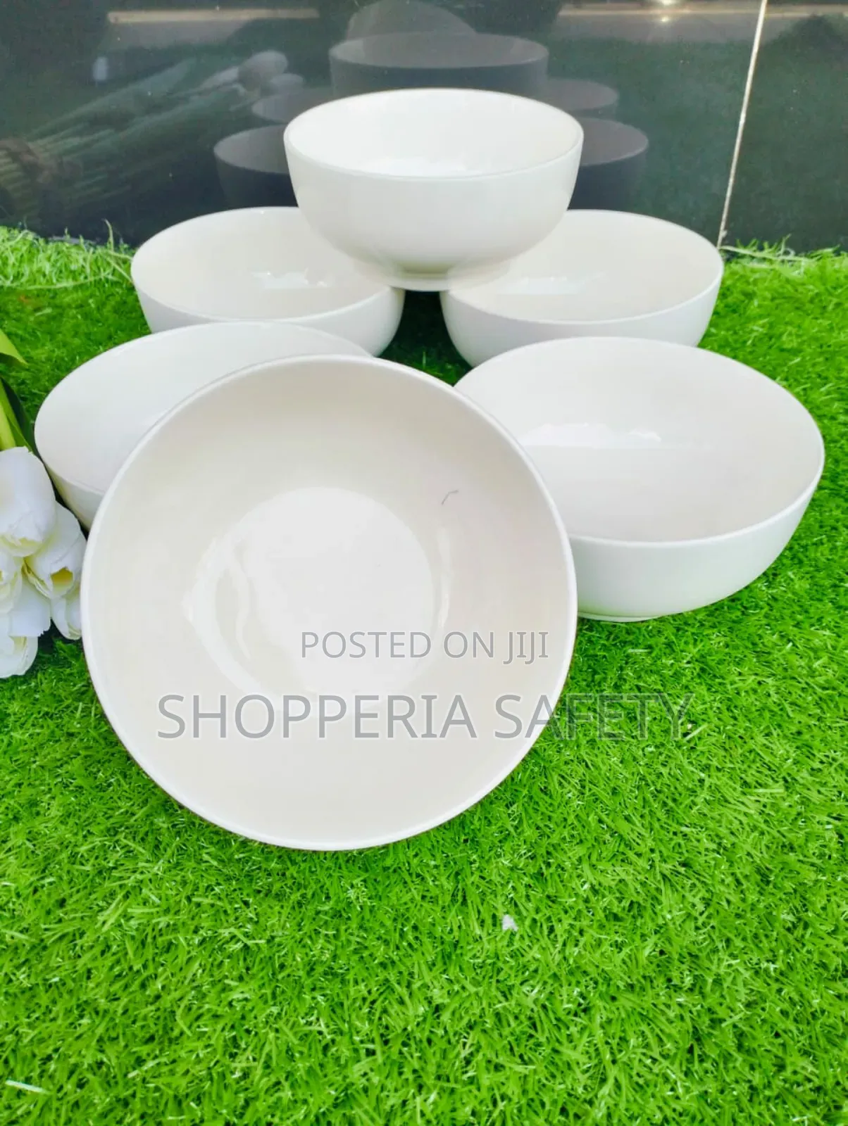 6inch, 6pcs White Bowls