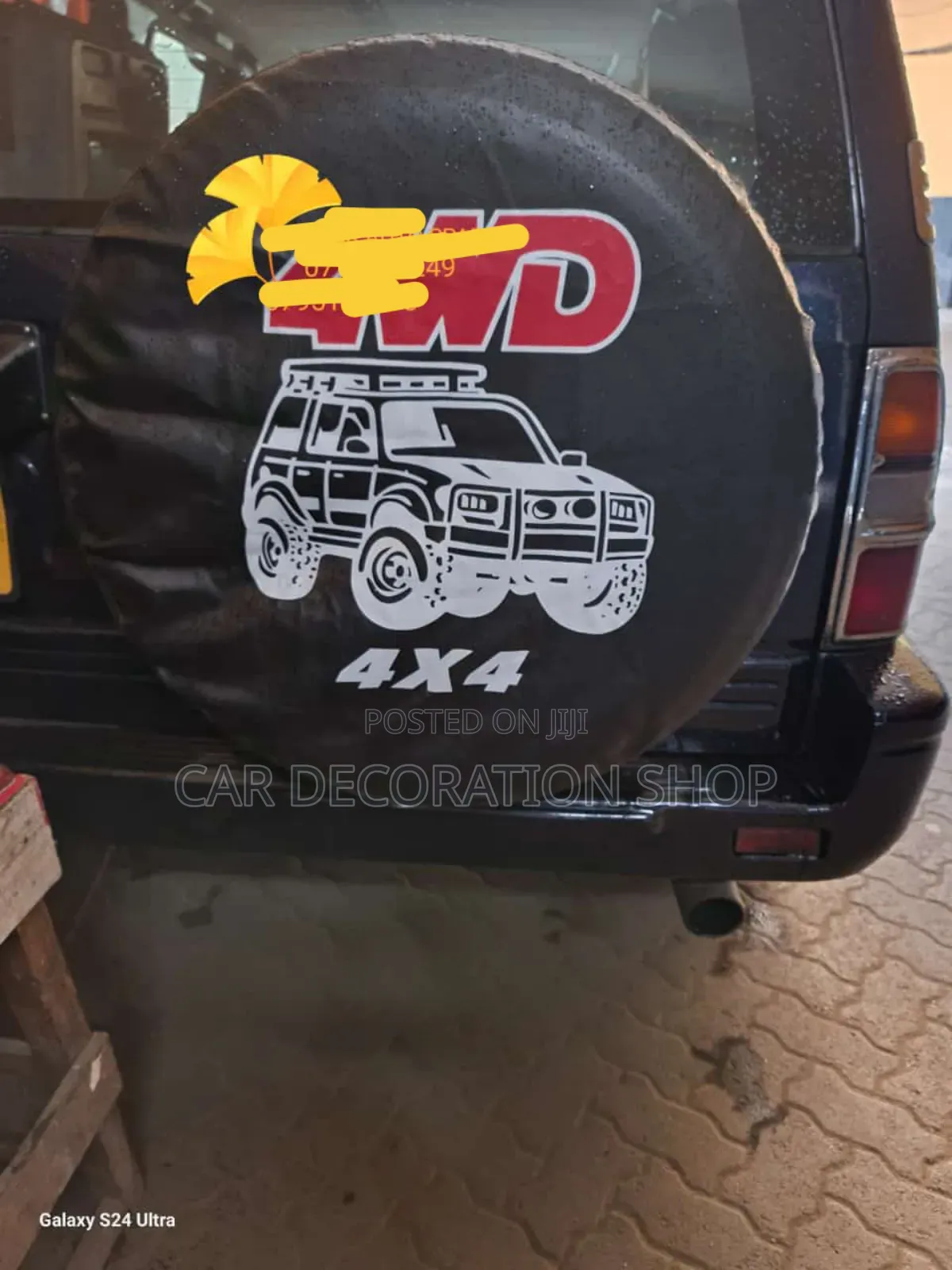 Car Canvas Spare Tyre Cover in 15/16/17 Inch Tyres