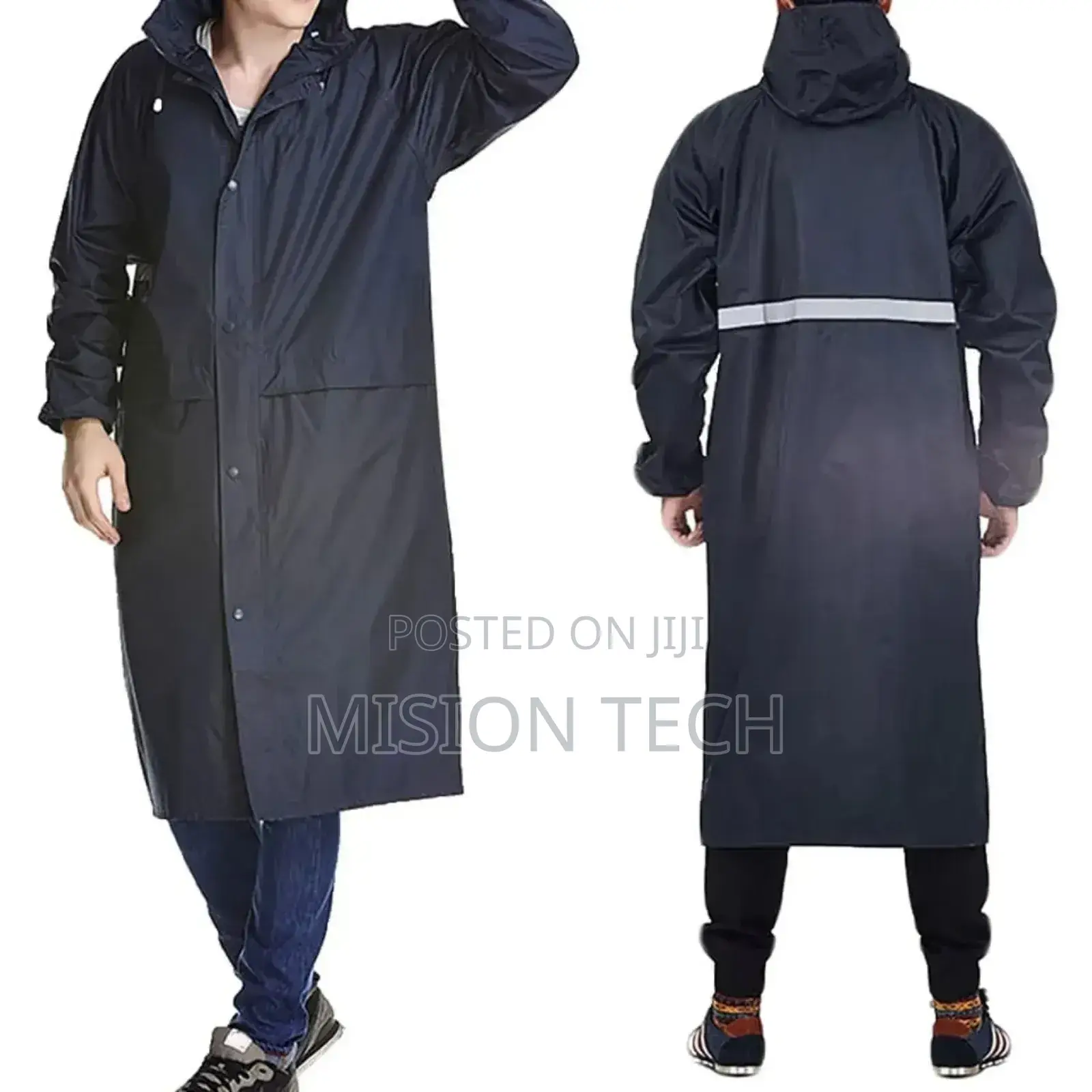 *Adult Raincoat With Cap.Very High Quality Length