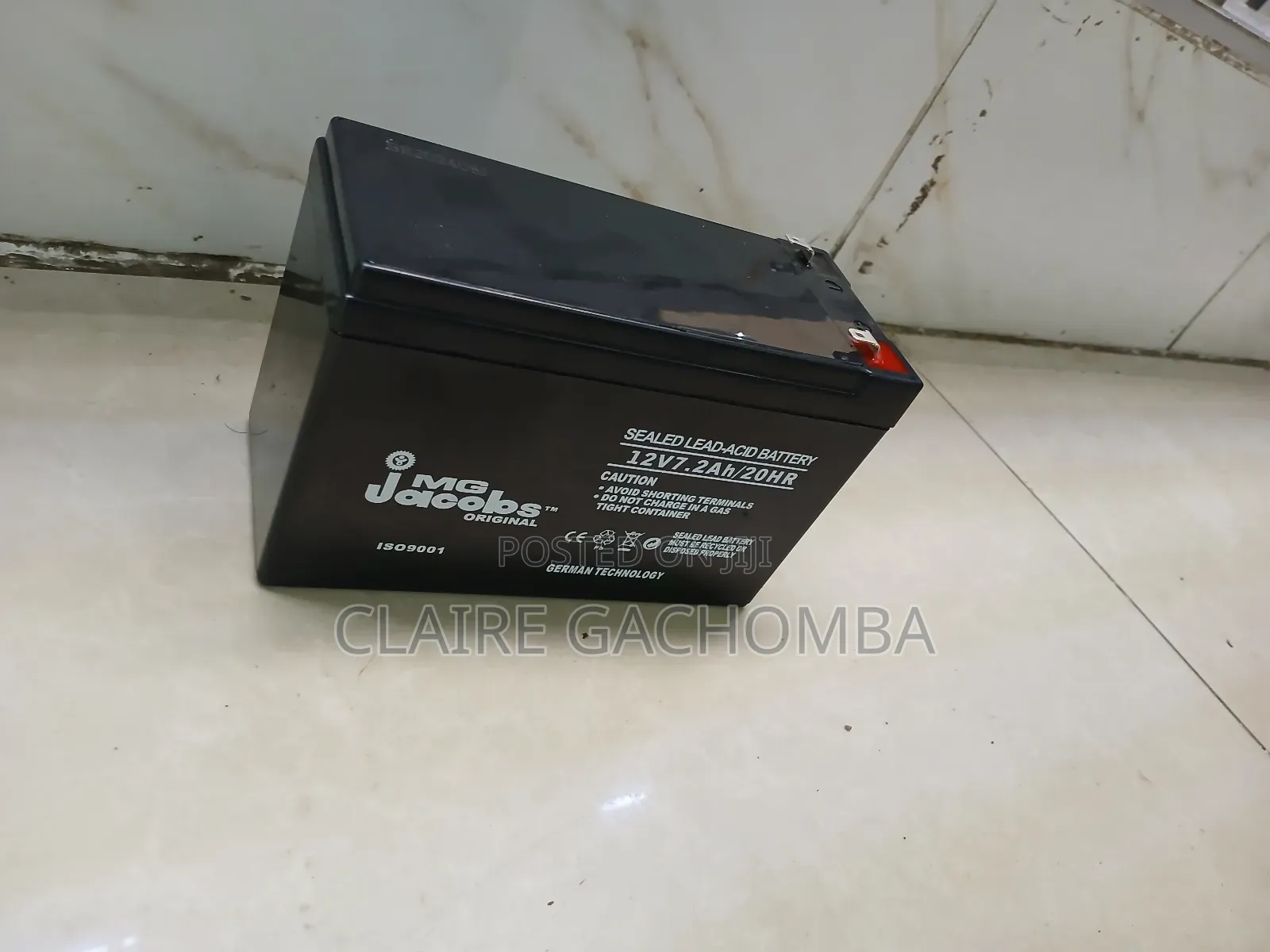 Mg Jacobs 12V Battery for Toys and Motorcycles.