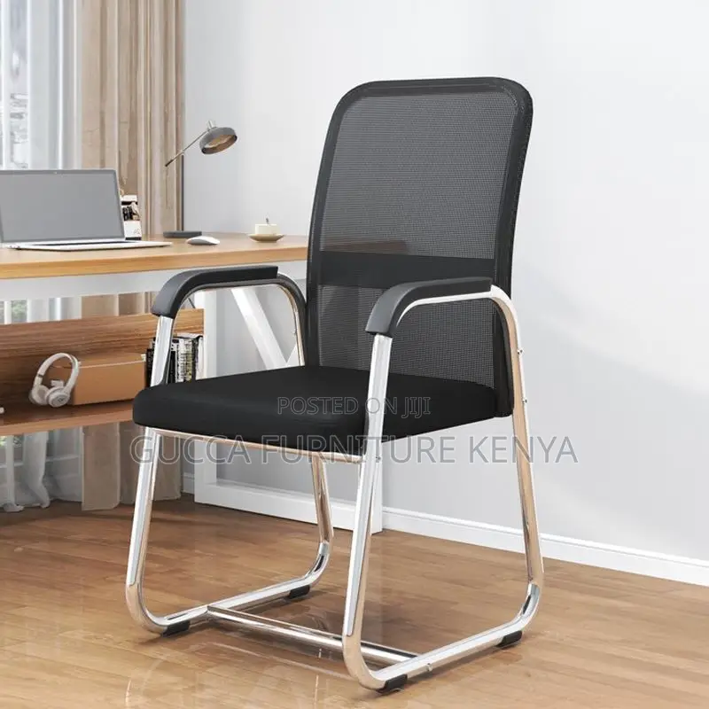 Office Chairs:Ergonomic Upholstered Study Chair With Armrest