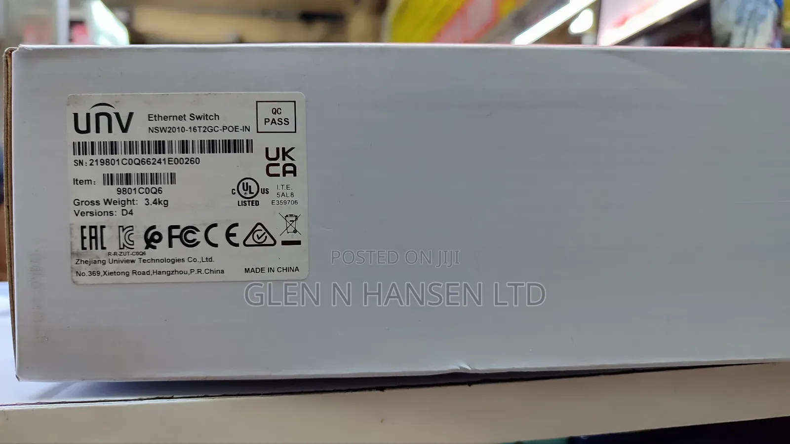 Uniview 16port Poe Switch With Giga Uplink