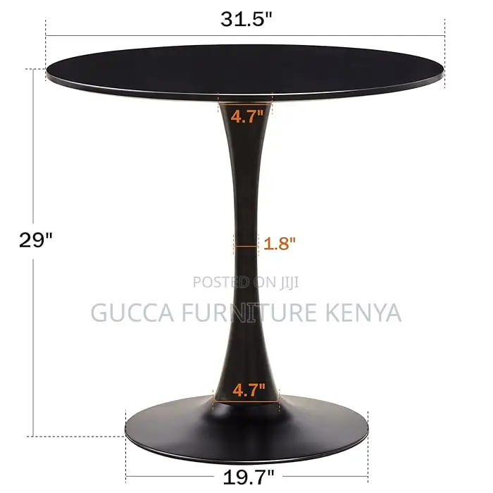 Dining Tables: Modern Round Dining Table With Pedestal Base