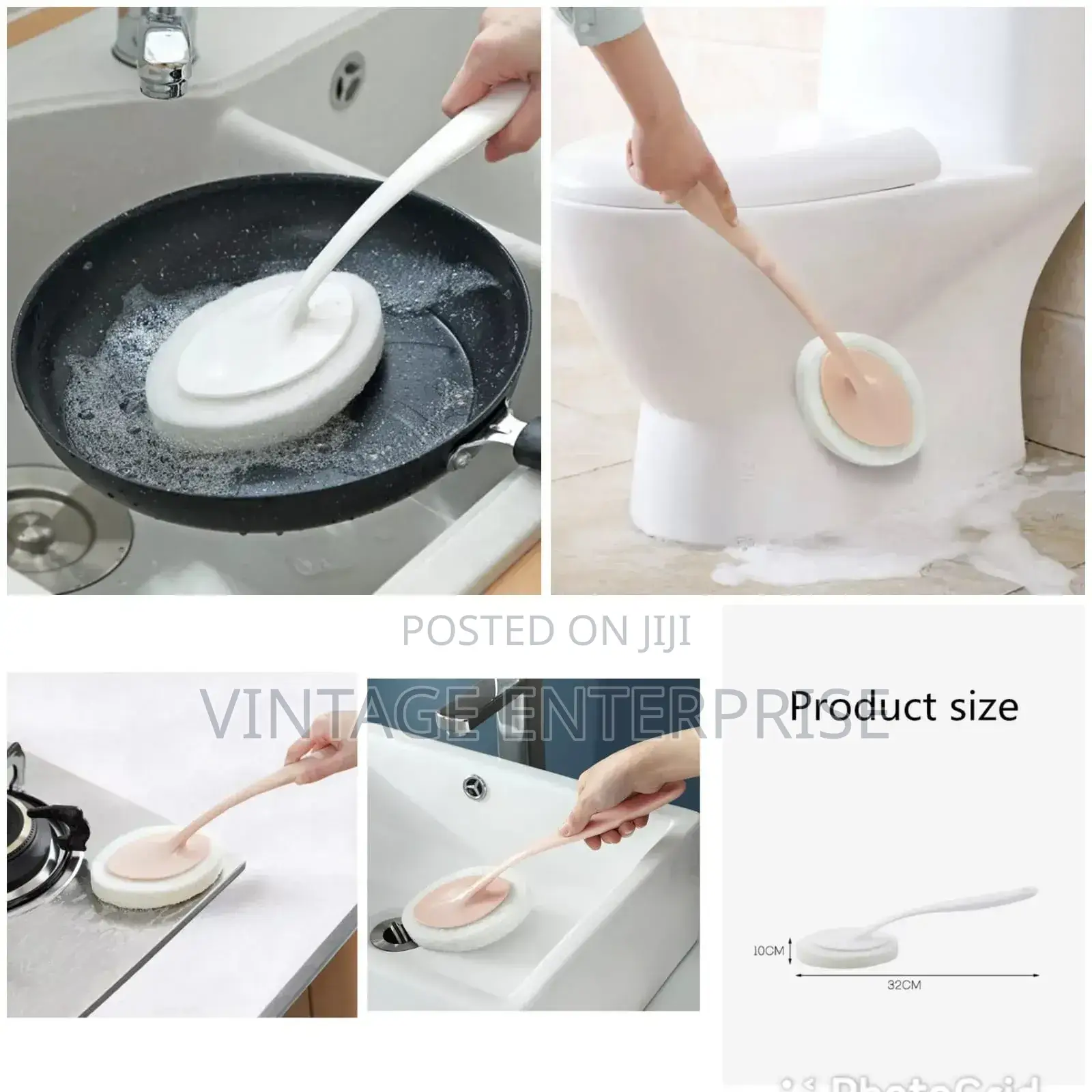 Household Long Handle Sponge Brush