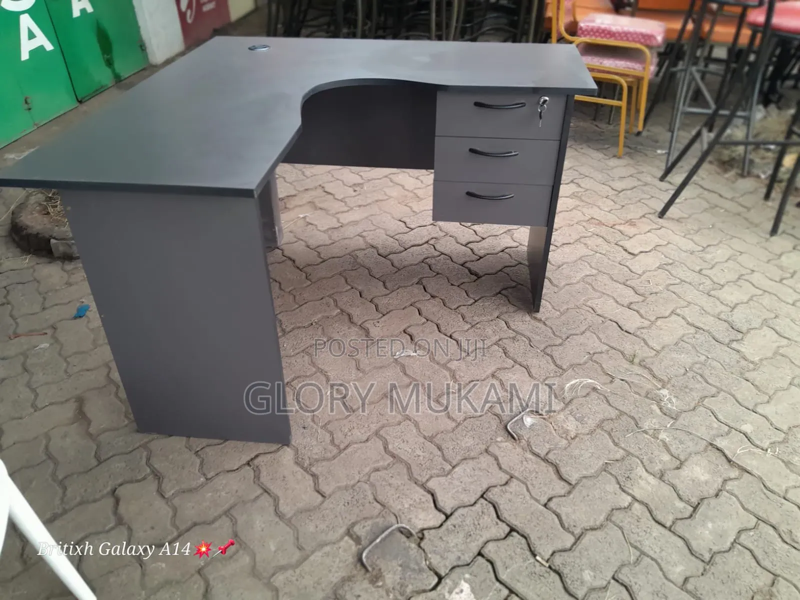 Grey Office Desk Table