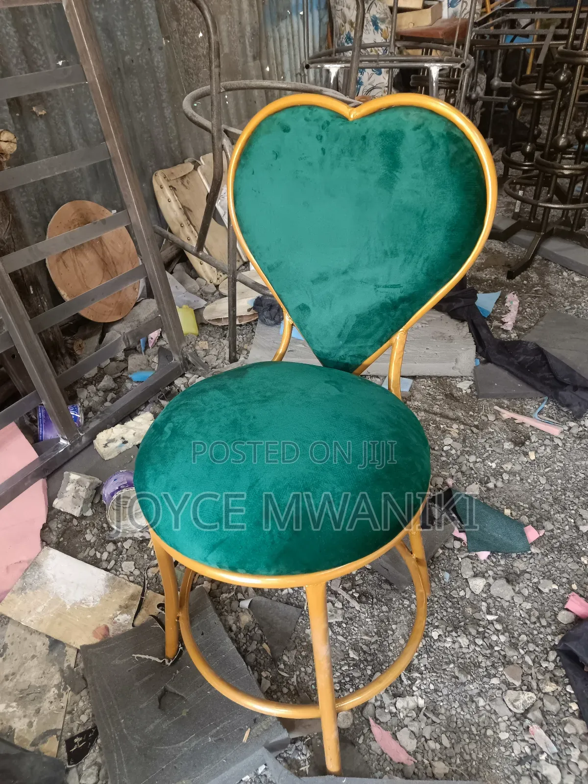 Love Seat for Manicure, Green Colour.
