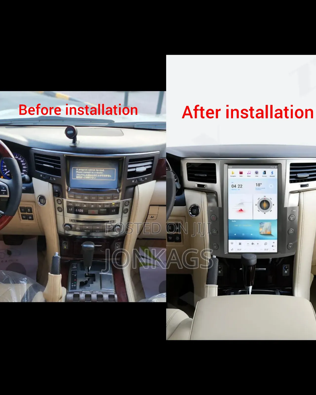Android Vertical Radio For Lexus 570 , 2007-2015