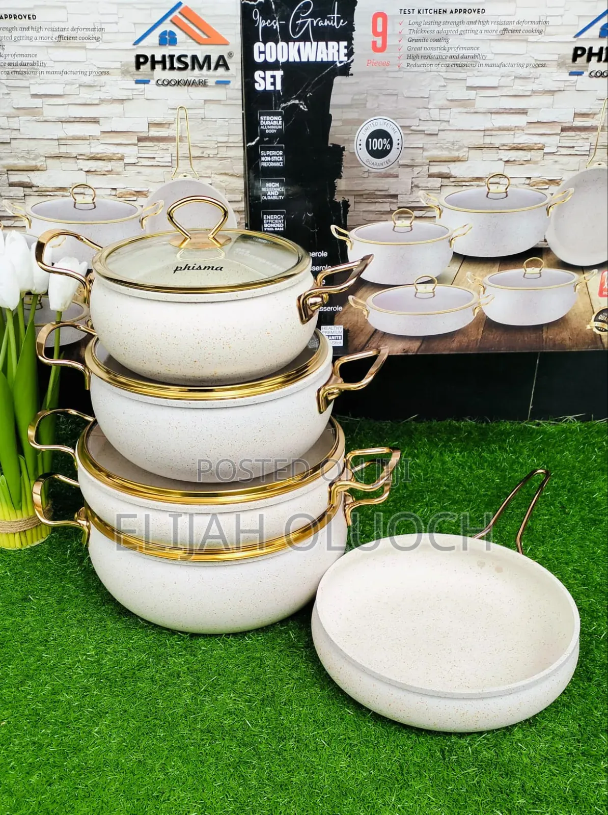 9pcs Granite Classy Cookware Set*