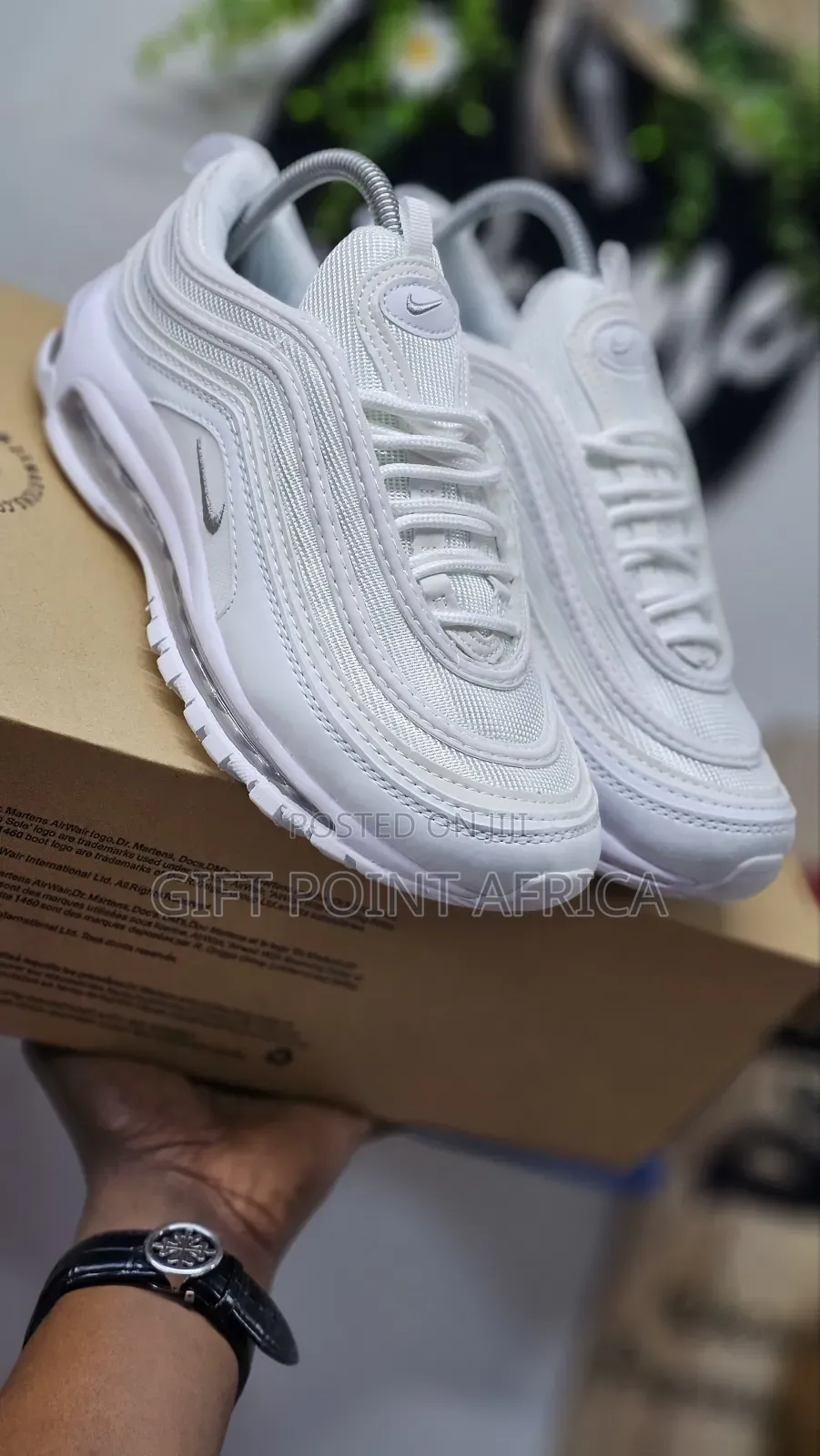 Nike Airmax 97 All White Unisex Sneakers