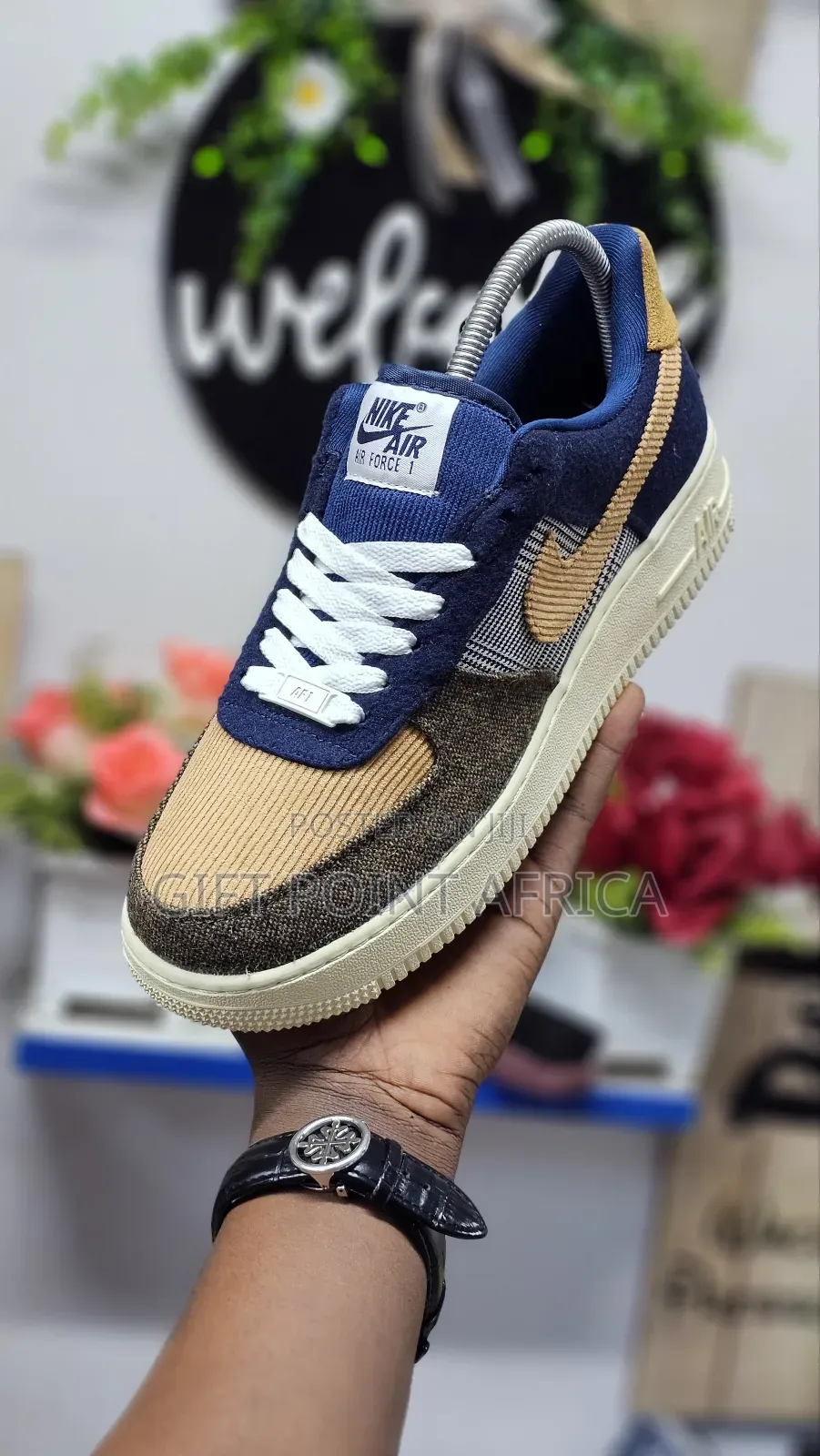 Airforce 1 Tweed Corduroy Unisex Sneakers