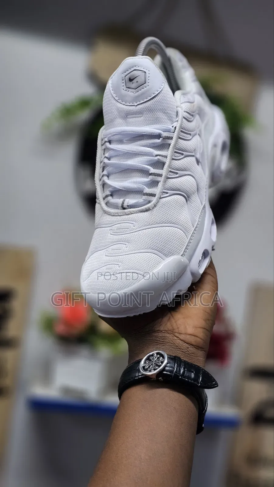 White Nike Air Max TN Sneakers for Men
