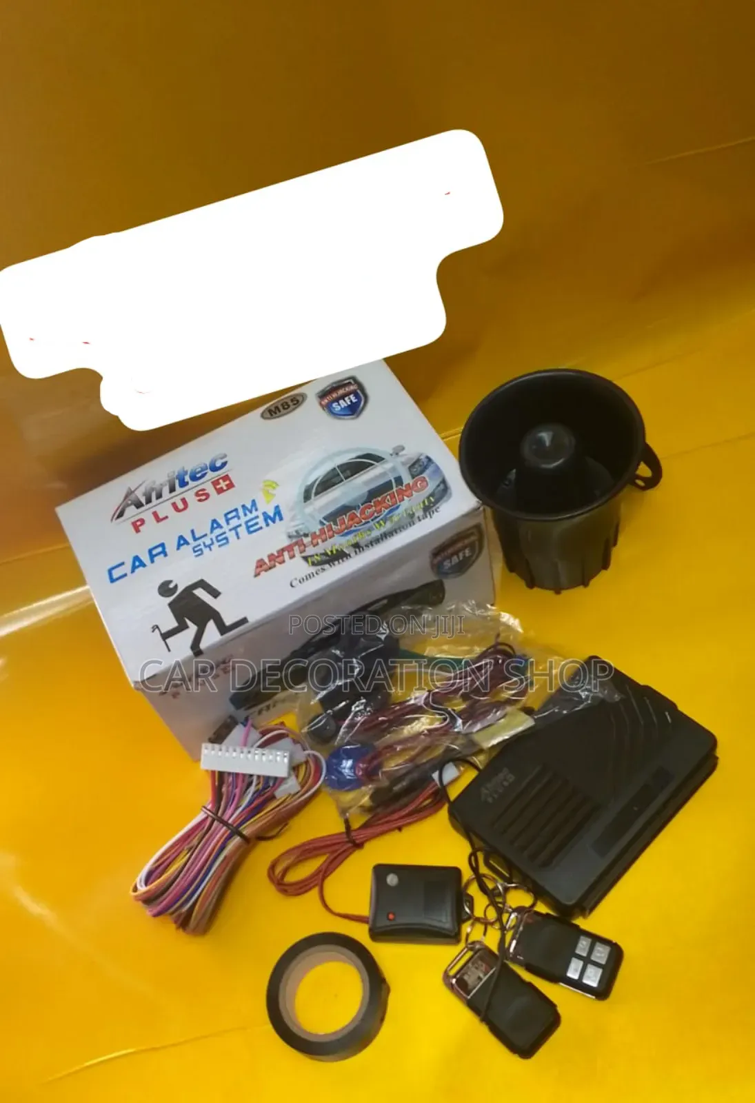 Anti Hijacking Alarm System With Engine Immobilizer Cutout