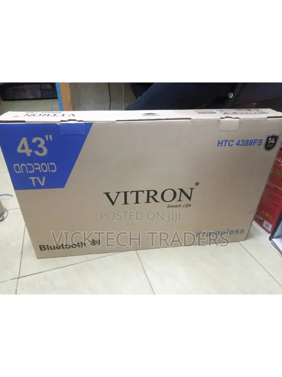 Vitron 43 Inch HTC 4388fs Smart Android and Frameless Tv
