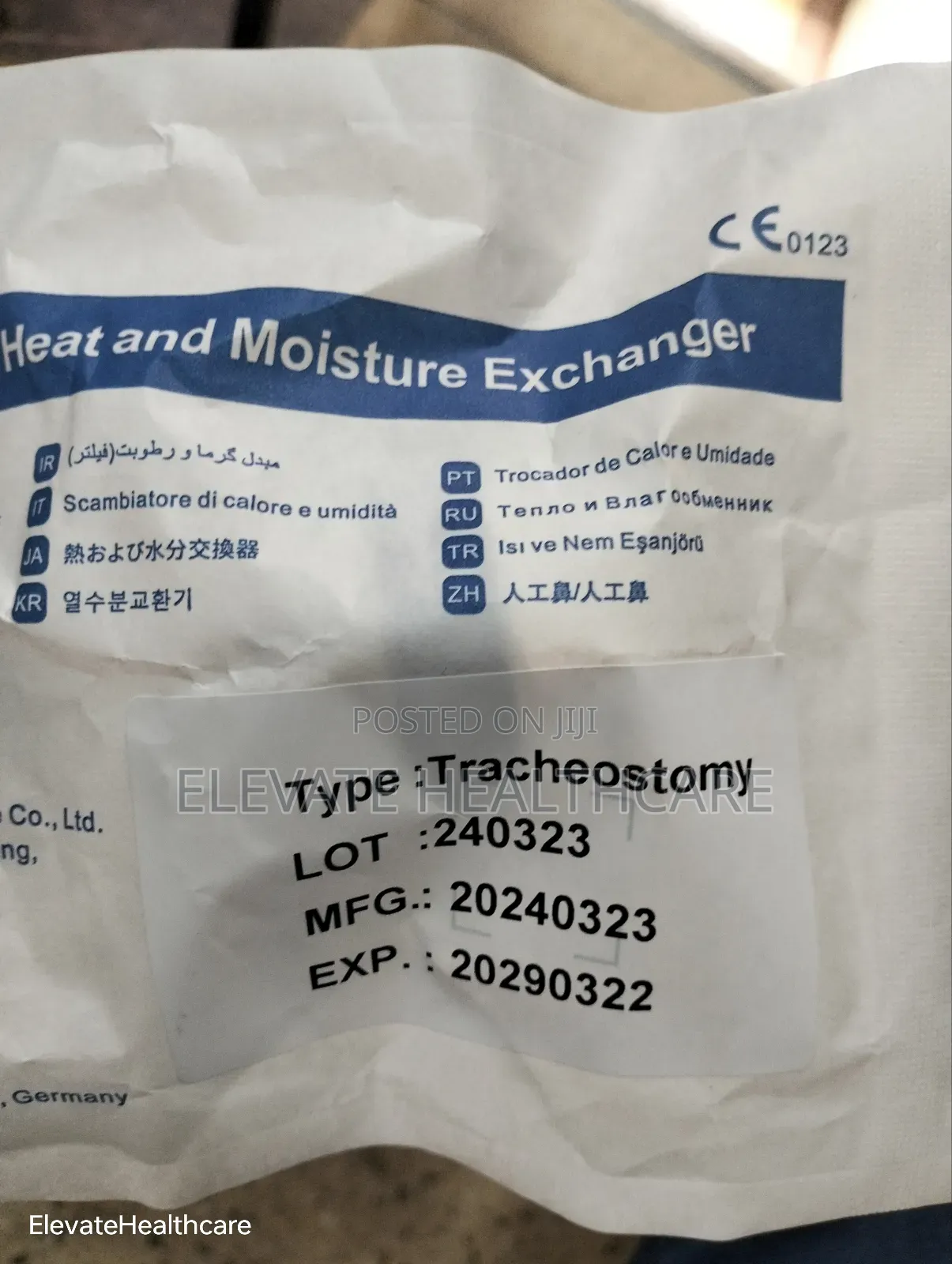 Heat and Moisture Exchanger (Tracheostomy)
