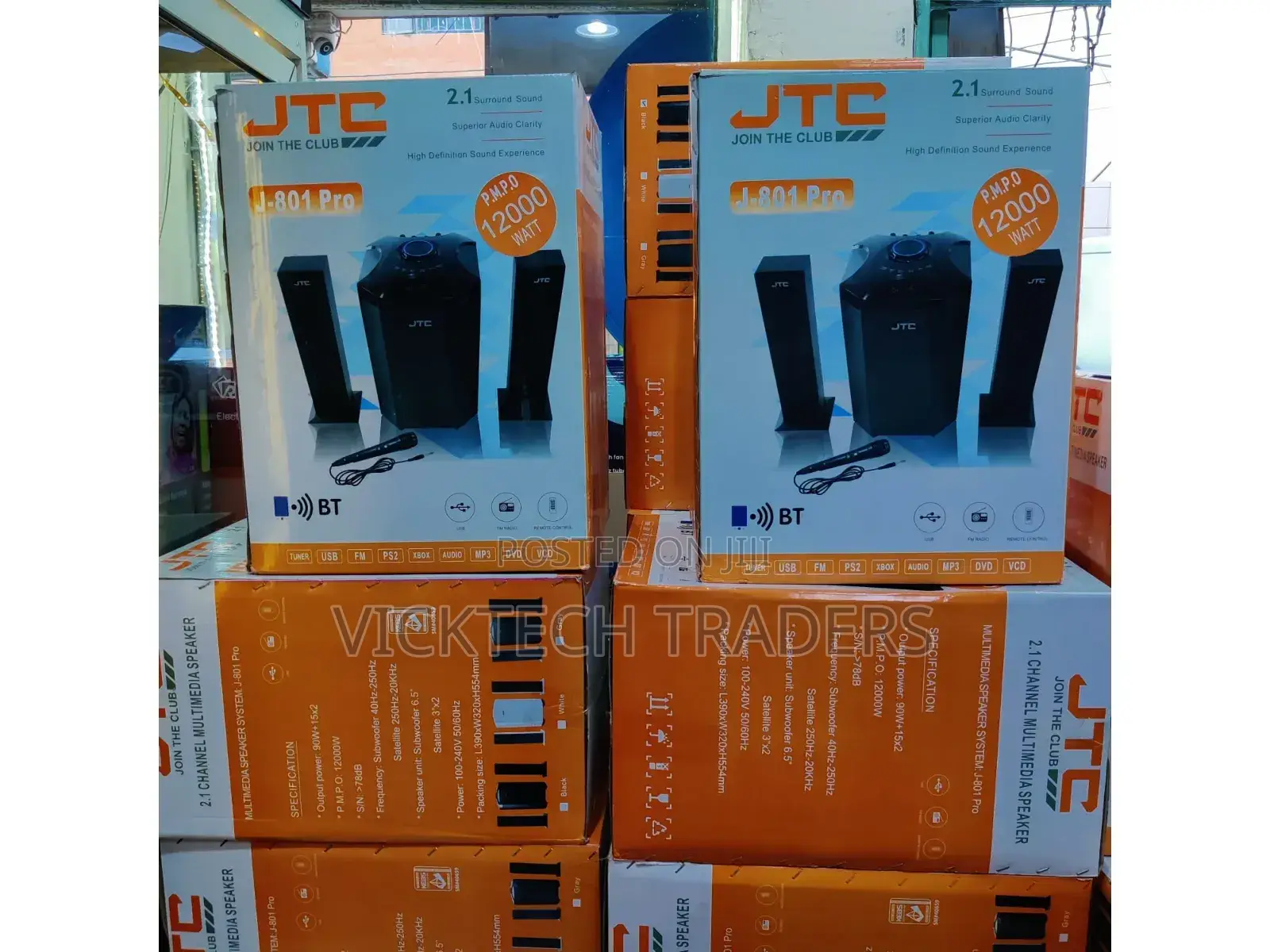 Subwoofer 2.1channel JTC 801 Pro,12000watts