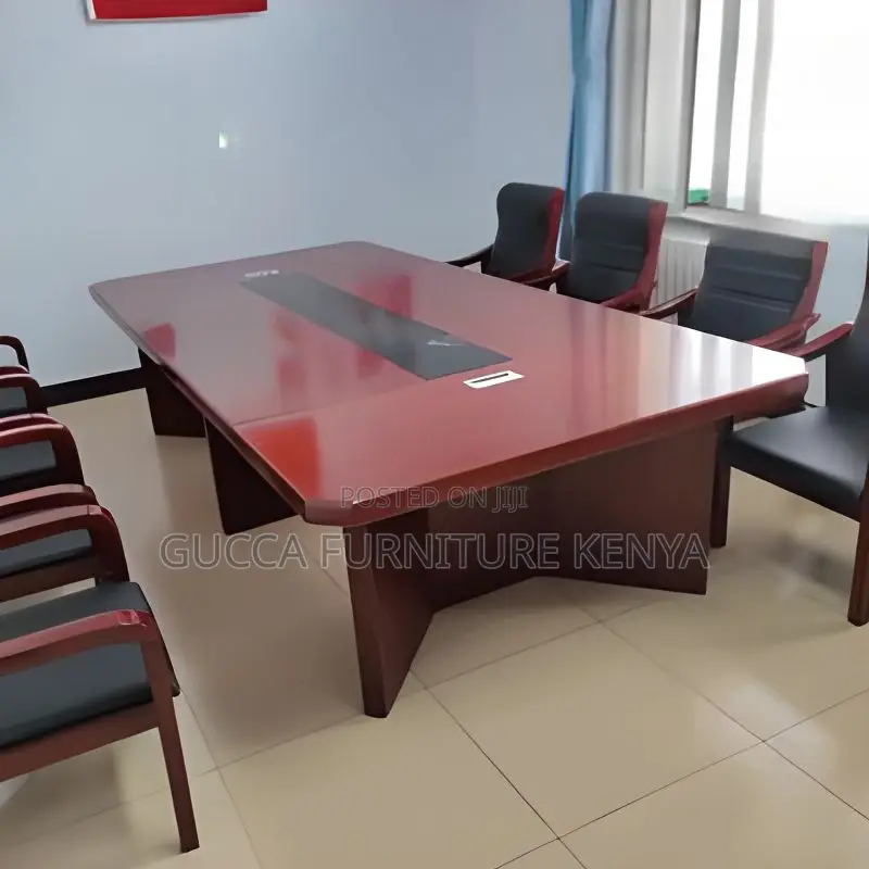 Boardroom Tables:2400mm Mahogany Rectangle Boardroom Table