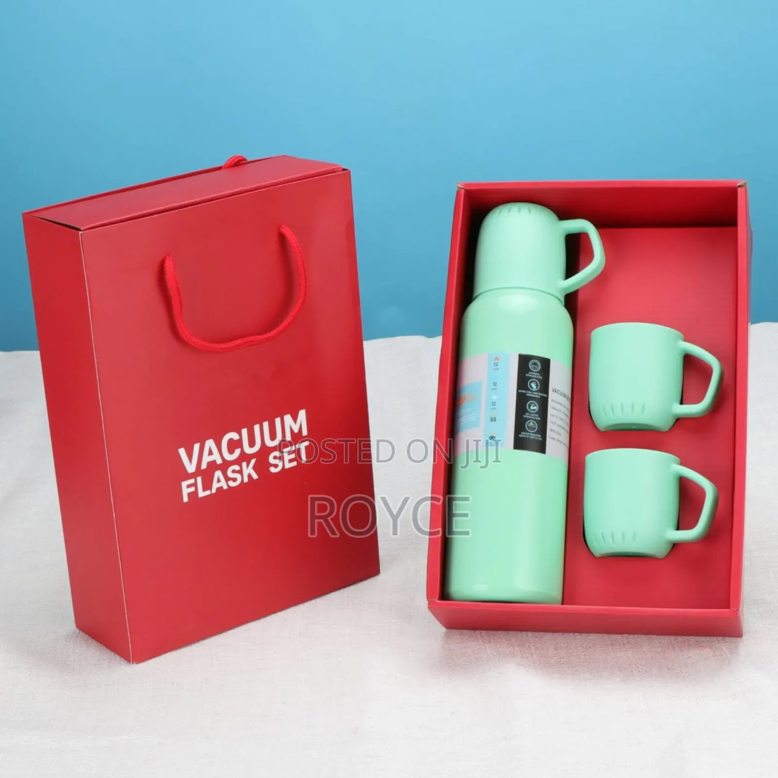 Red Box Vacuum Flask Set