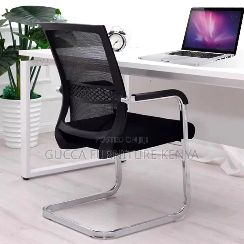 Office Chairs:Midnight Black Mesh Executive Boardroom Seat