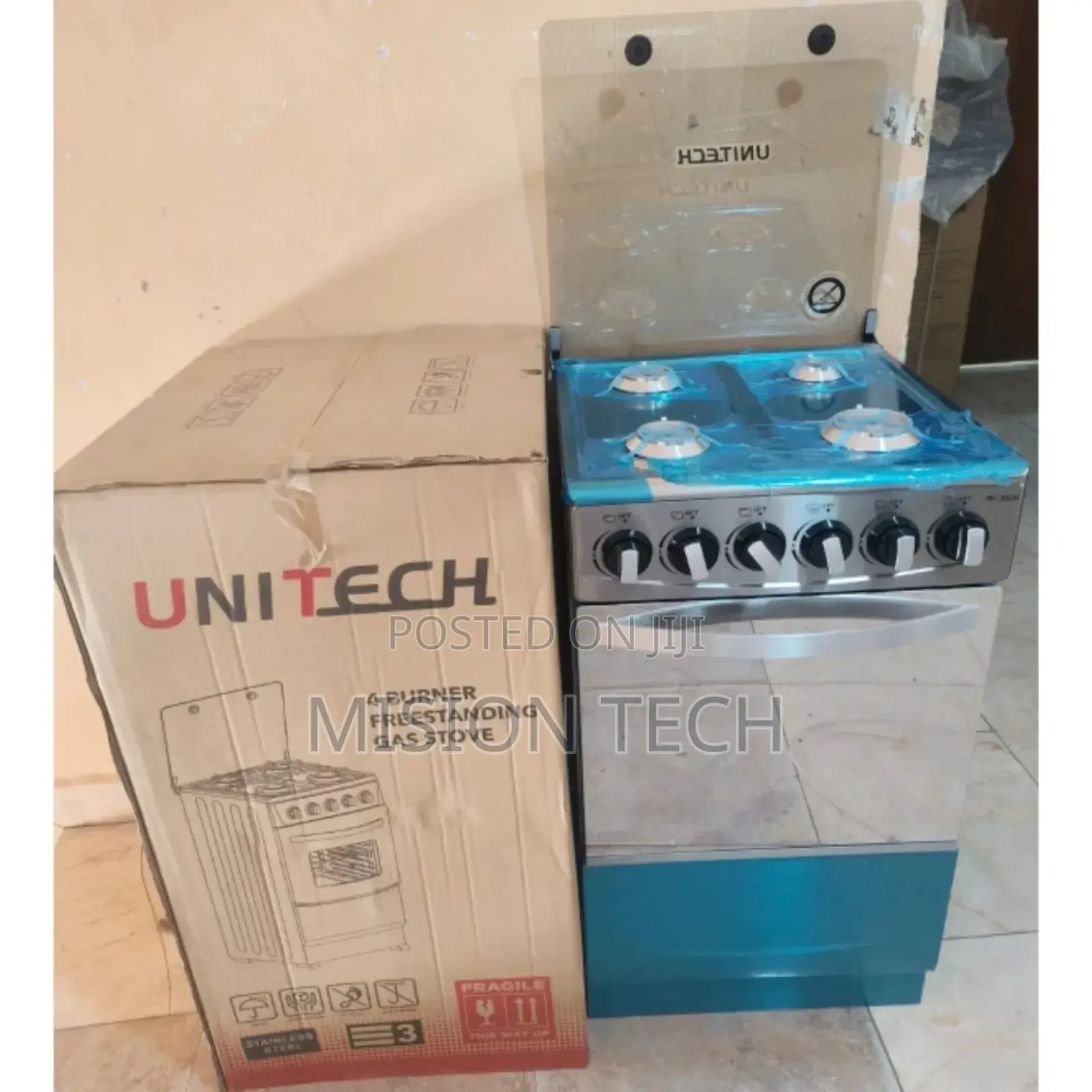 Silver 50*55 Unitech Full Gas Freestanding JET