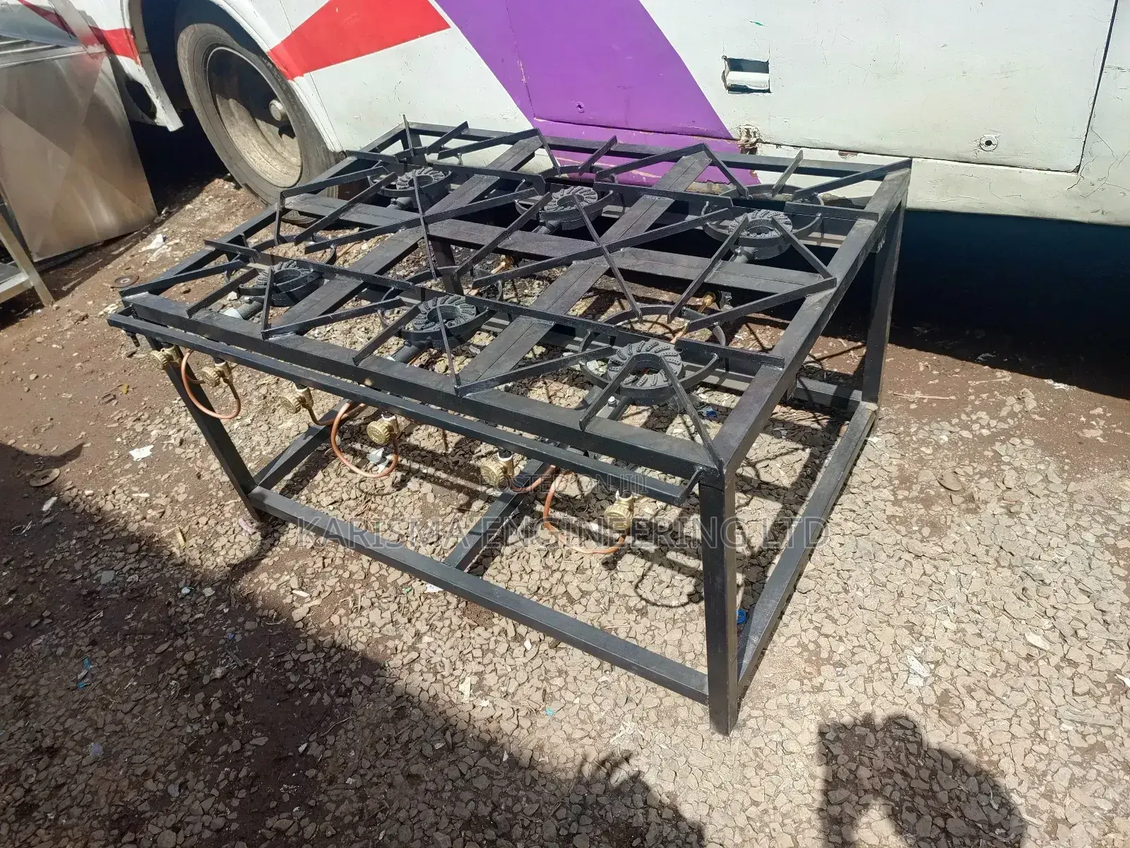 6 Burner Commercial Mild Steel Gas Cookers