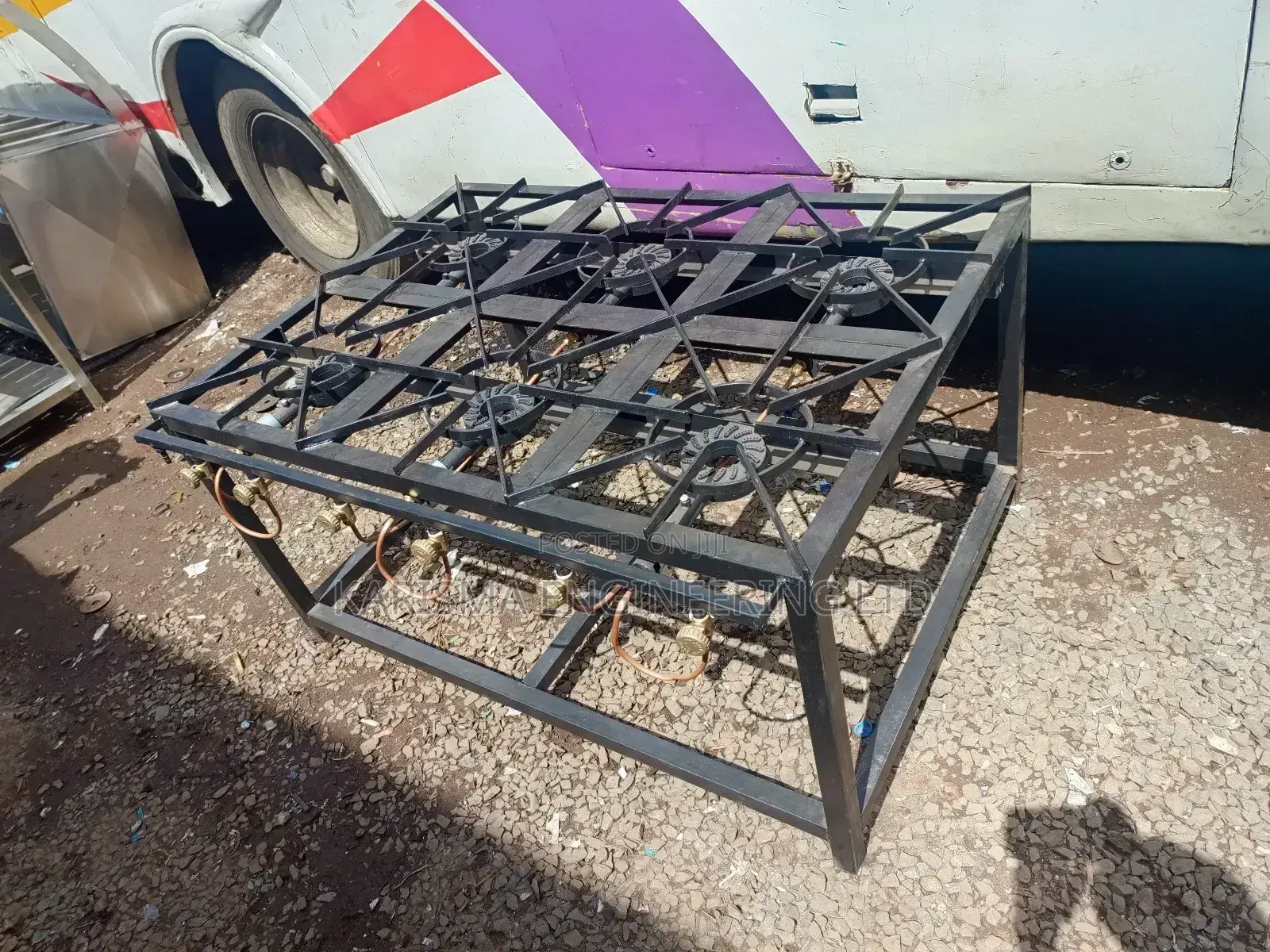 6 Burner Commercial Mild Steel Gas Cookers