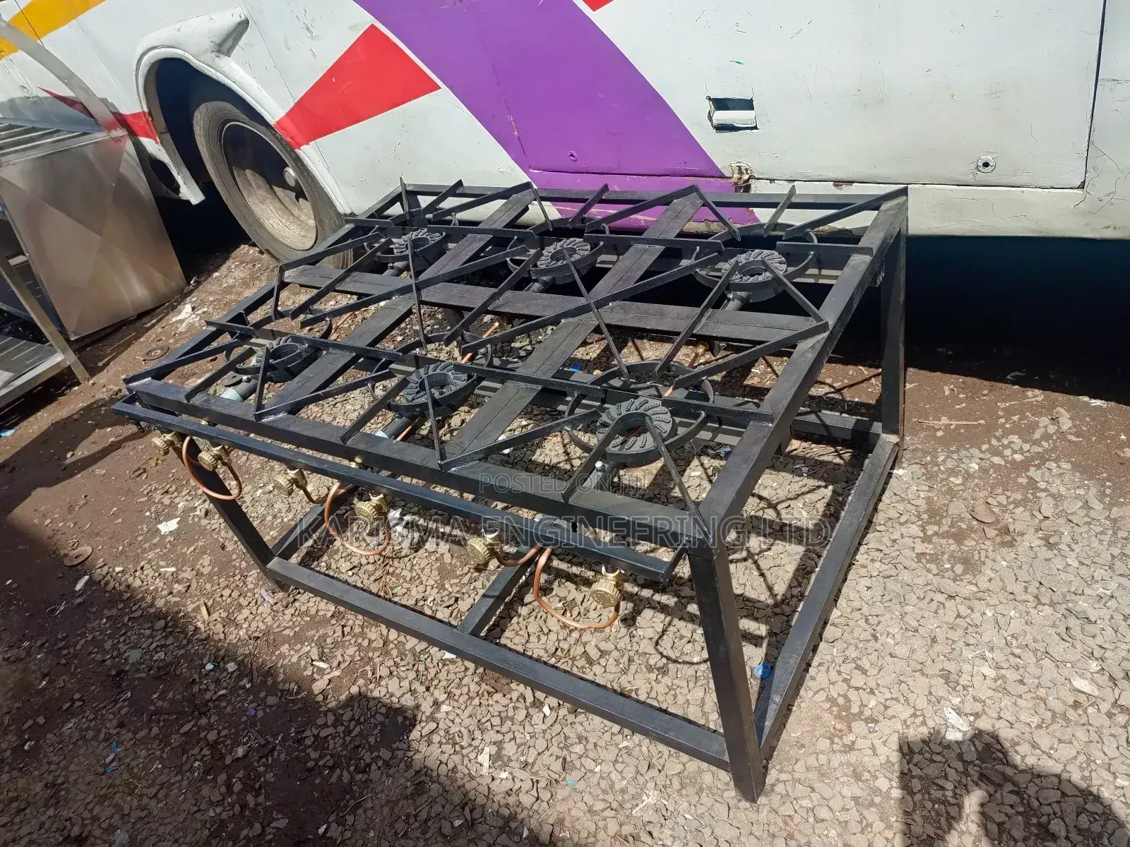 6 Burner Commercial Mild Steel Gas Cookers