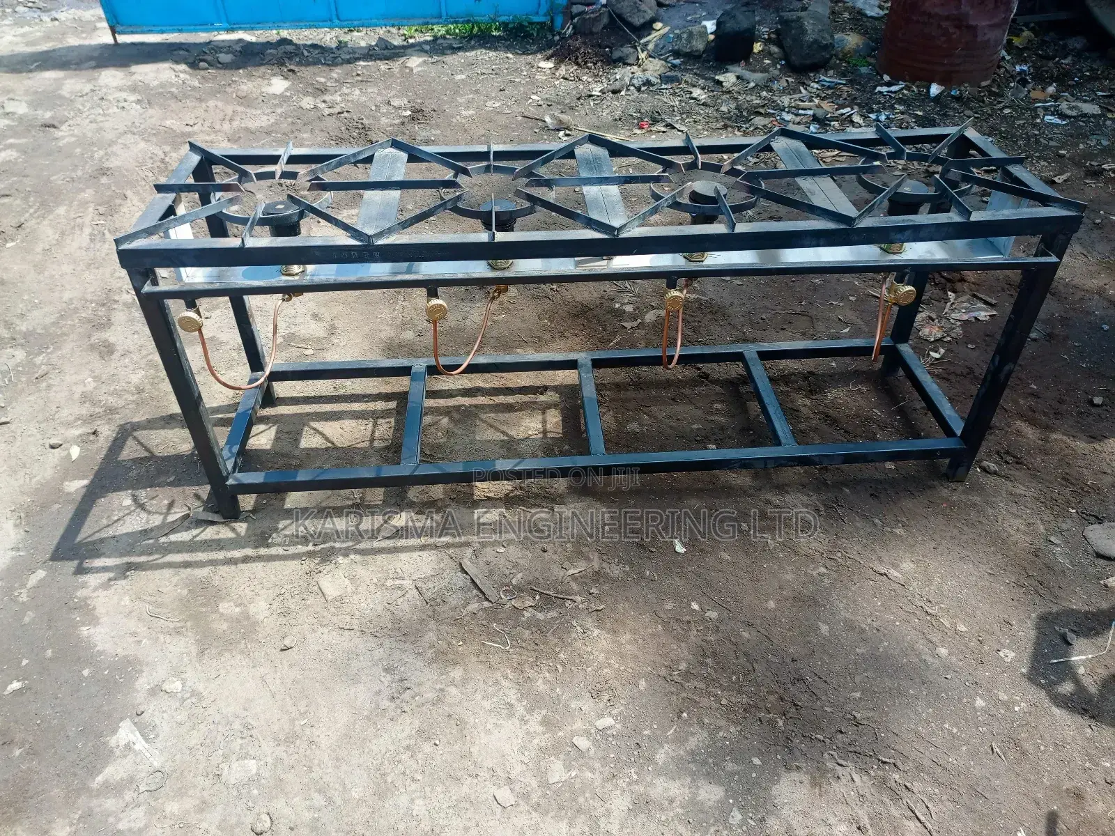 High Pressure Commercial Mild Steel 4 Gas Burner Cooker