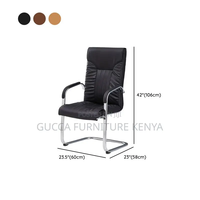 Office Chairs:Ergonomic Modern Leather Office Desk Chair