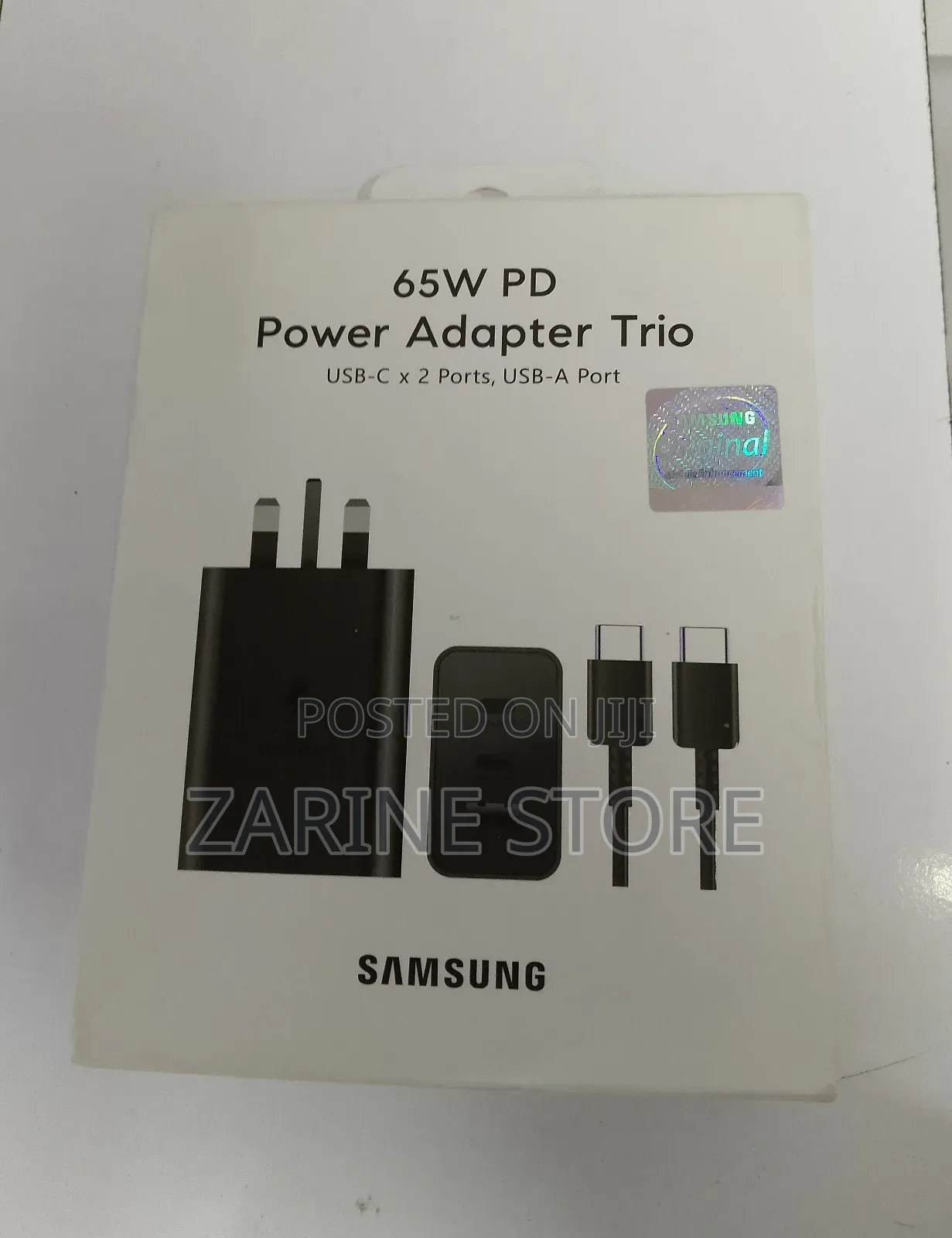 Original Samsung 65 Watts Power Adapter With C-C Cable