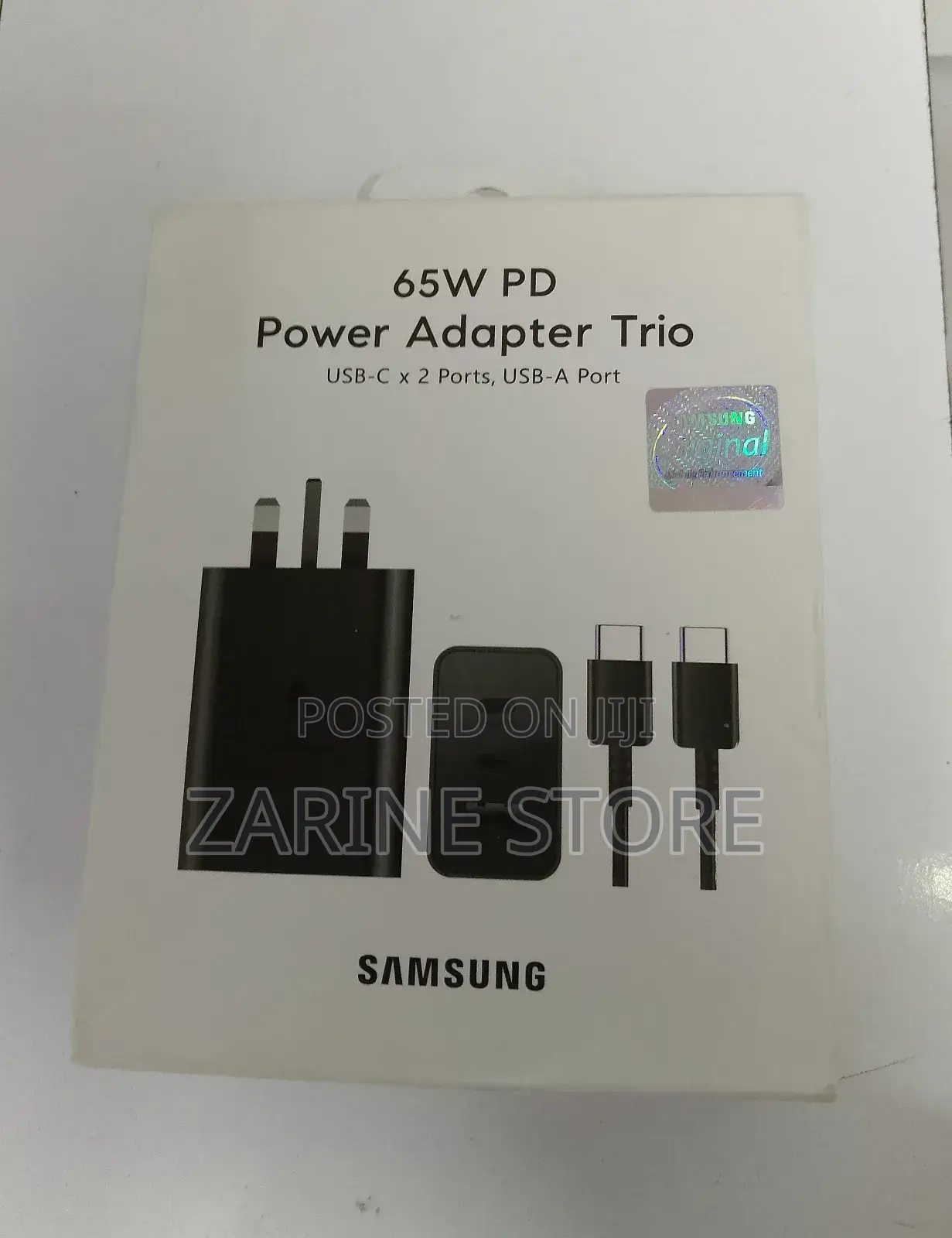 Original Samsung 65 Watts Power Adapter With C-C Cable