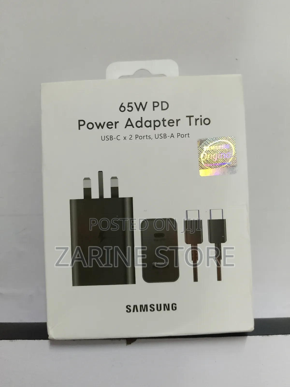 Original Samsung 65 Watts Power Adapter With C-C Cable
