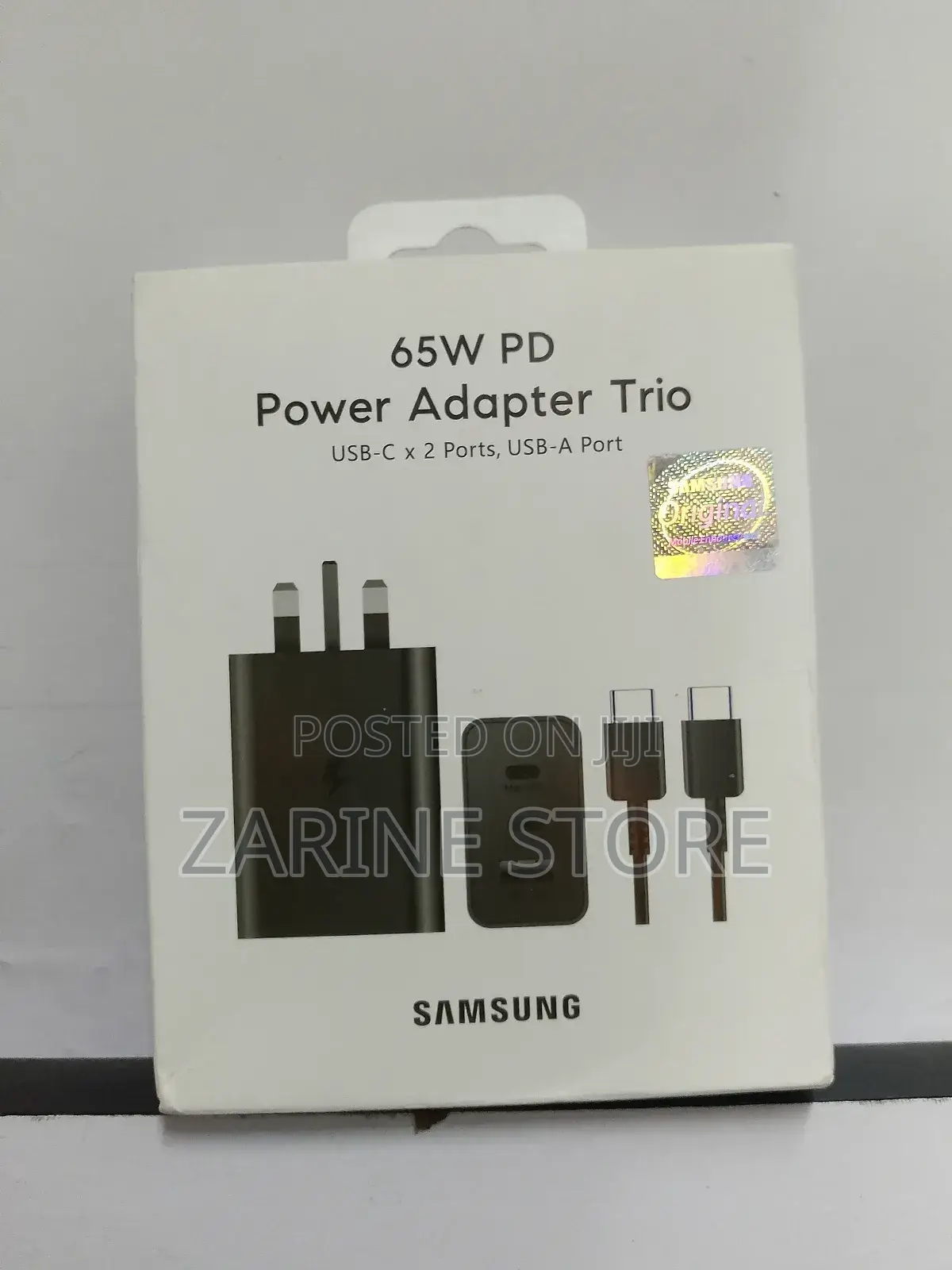 Original Samsung 65 Watts Power Adapter With C-C Cable