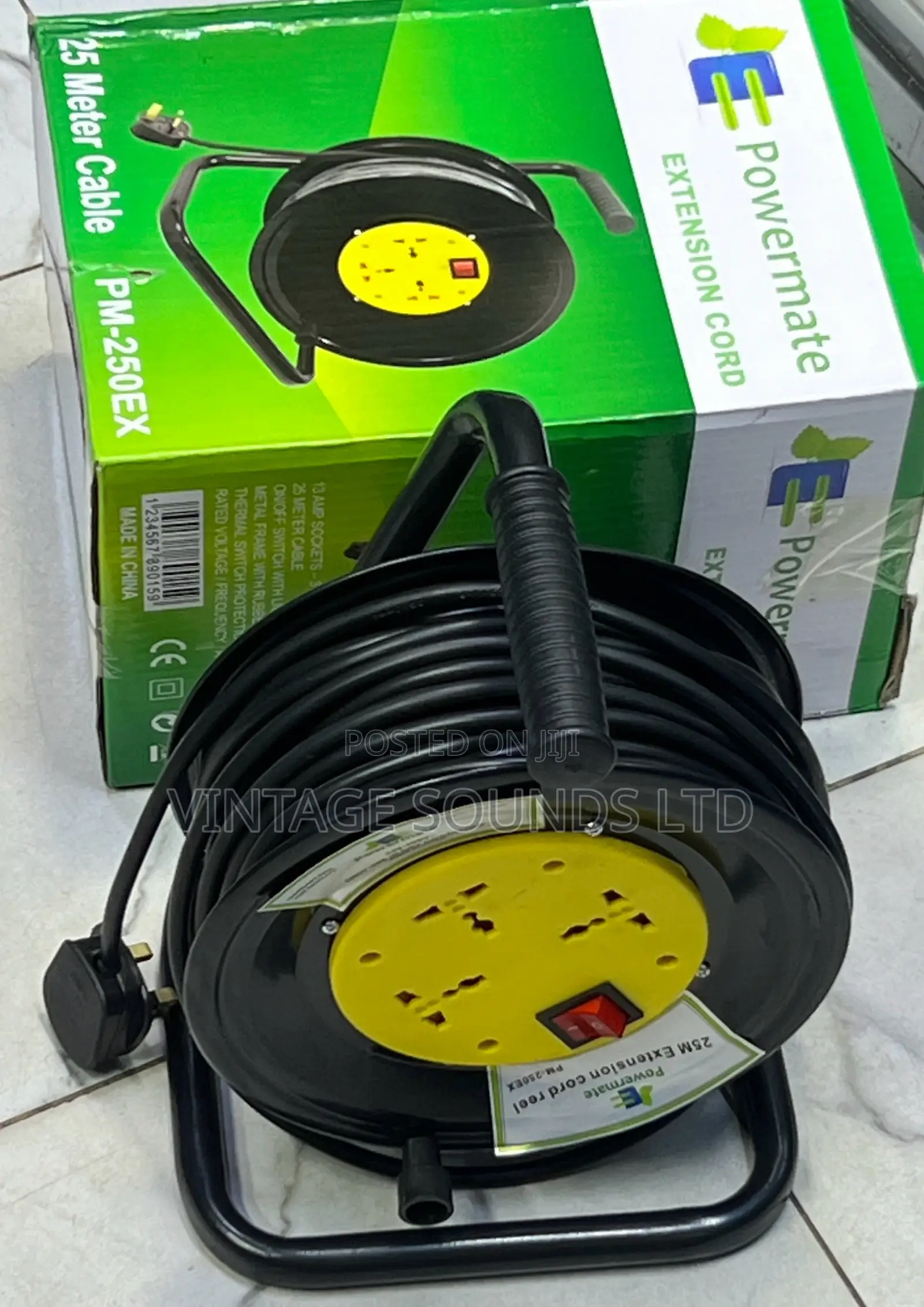 Power Extension Cable/Code Reel Extension 25m .2.5mm Heavy