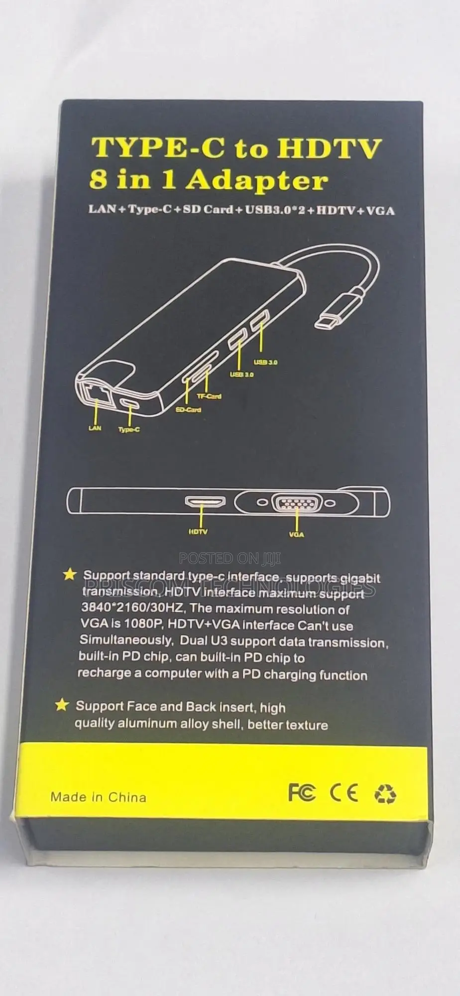Type C To Hdmi Adapter 8 In 1 Type C Docking Station