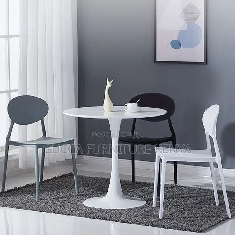 Dining Tables:White Round Marble Bedside Dining Table