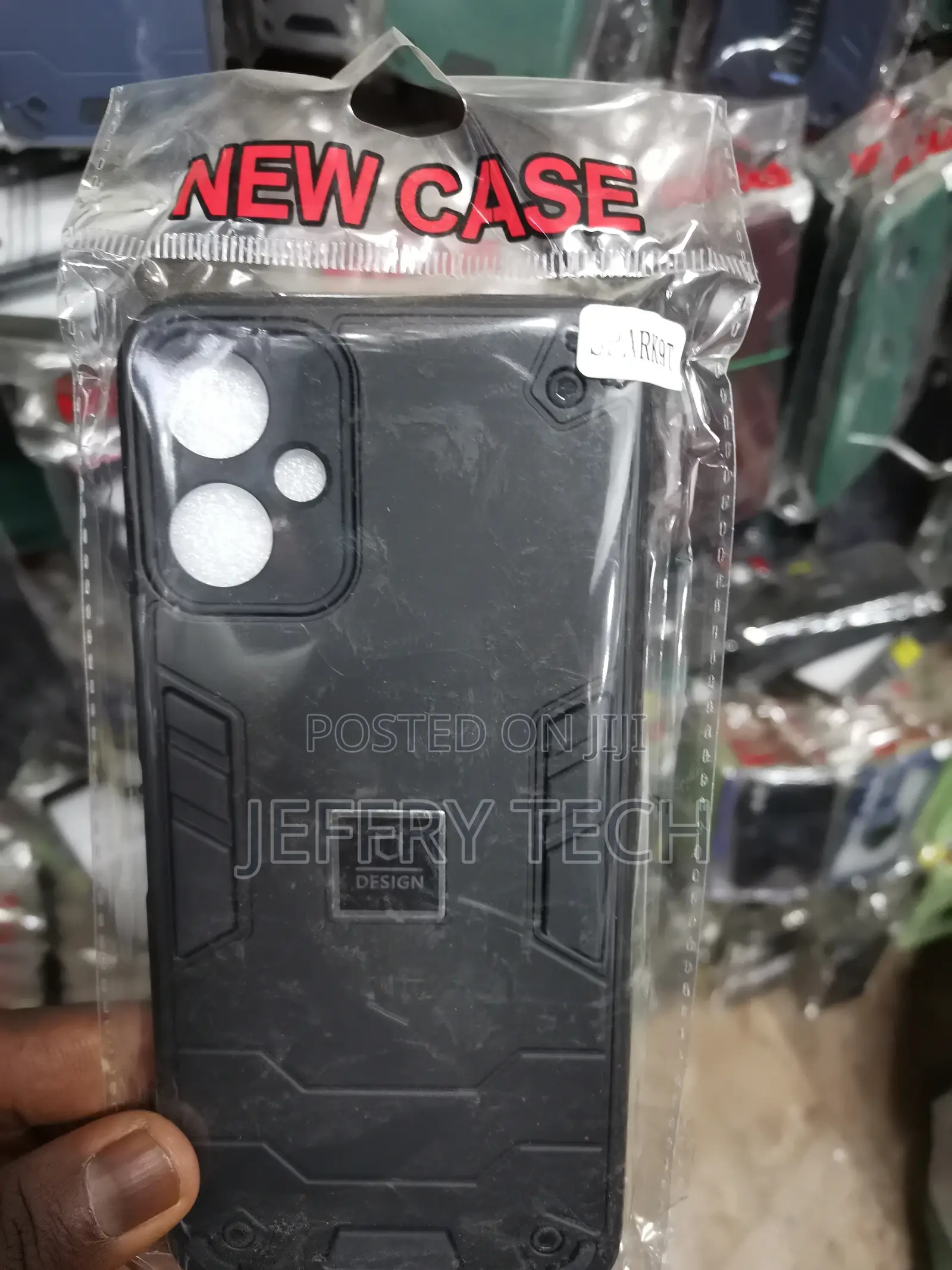 Case for Tecno Spark 9T Hybrid Armor Shockproof -Black