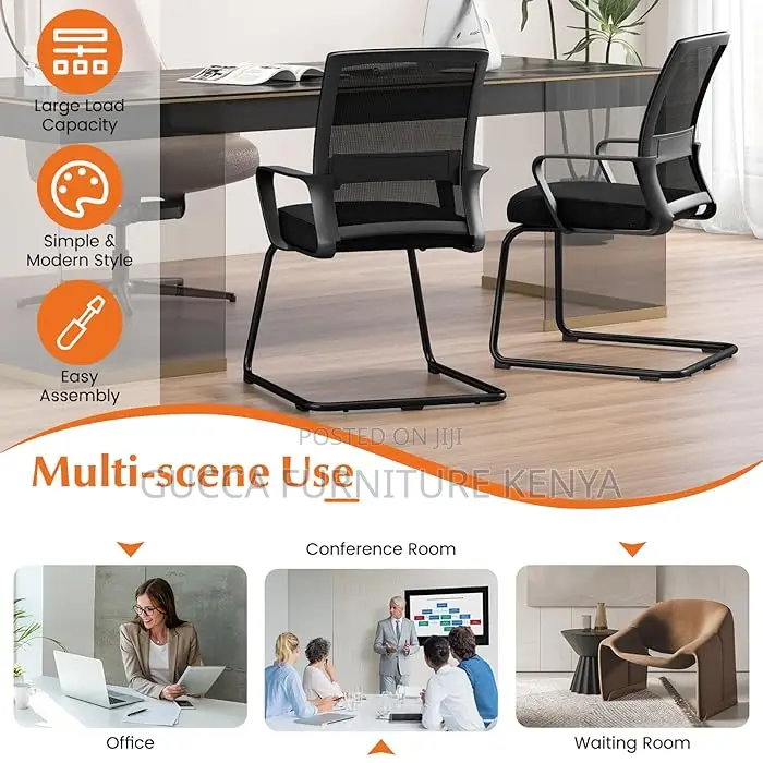 Office Chairs: Executive Mesh Midback Reception Office Chair