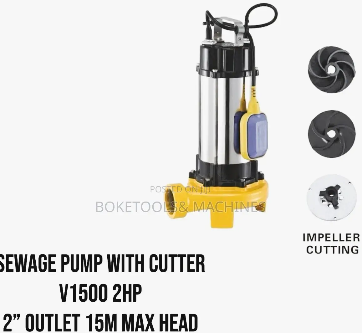 Sewage Pump With Cutter 2hp 2′′Outlet