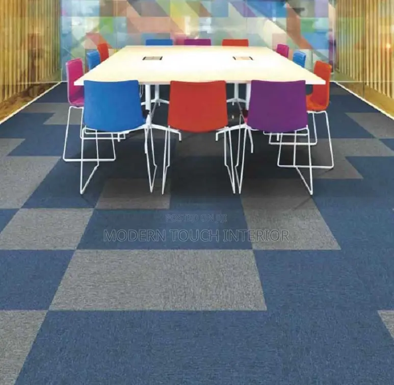 Multicolored Carpet Tiles for Stylish Interiors
