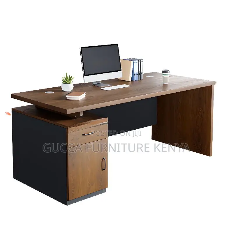 Office Tables:1400mm Executive Natural Wood Writing Desk