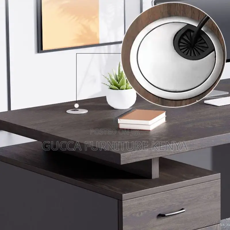 Office Tables:1400mm Executive Natural Wood Writing Desk