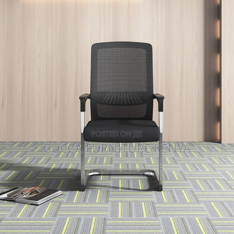 Office Chairs: Ergonomic Mesh Conference Chair With Armrest