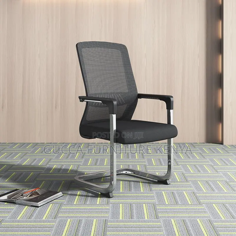 Office Chairs: Ergonomic Mesh Conference Chair With Armrest