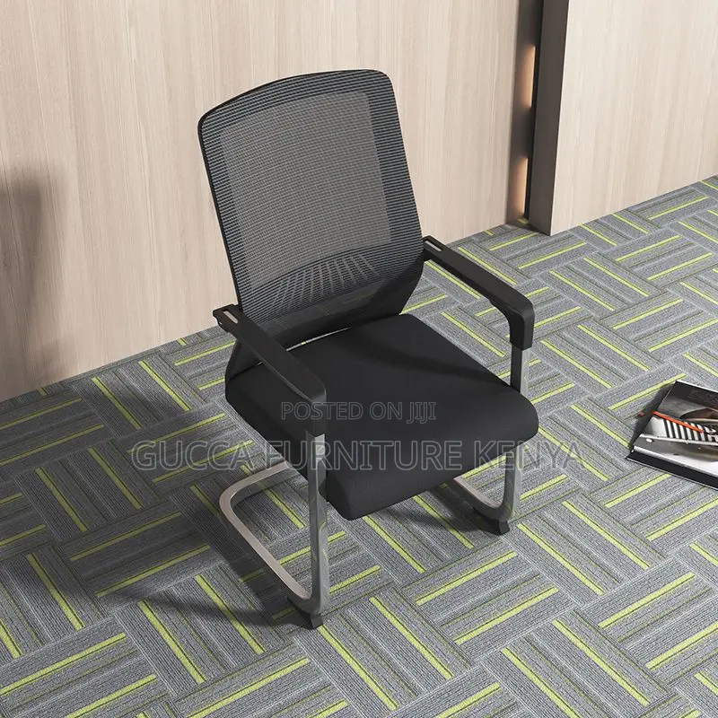 Office Chairs: Ergonomic Mesh Conference Chair With Armrest